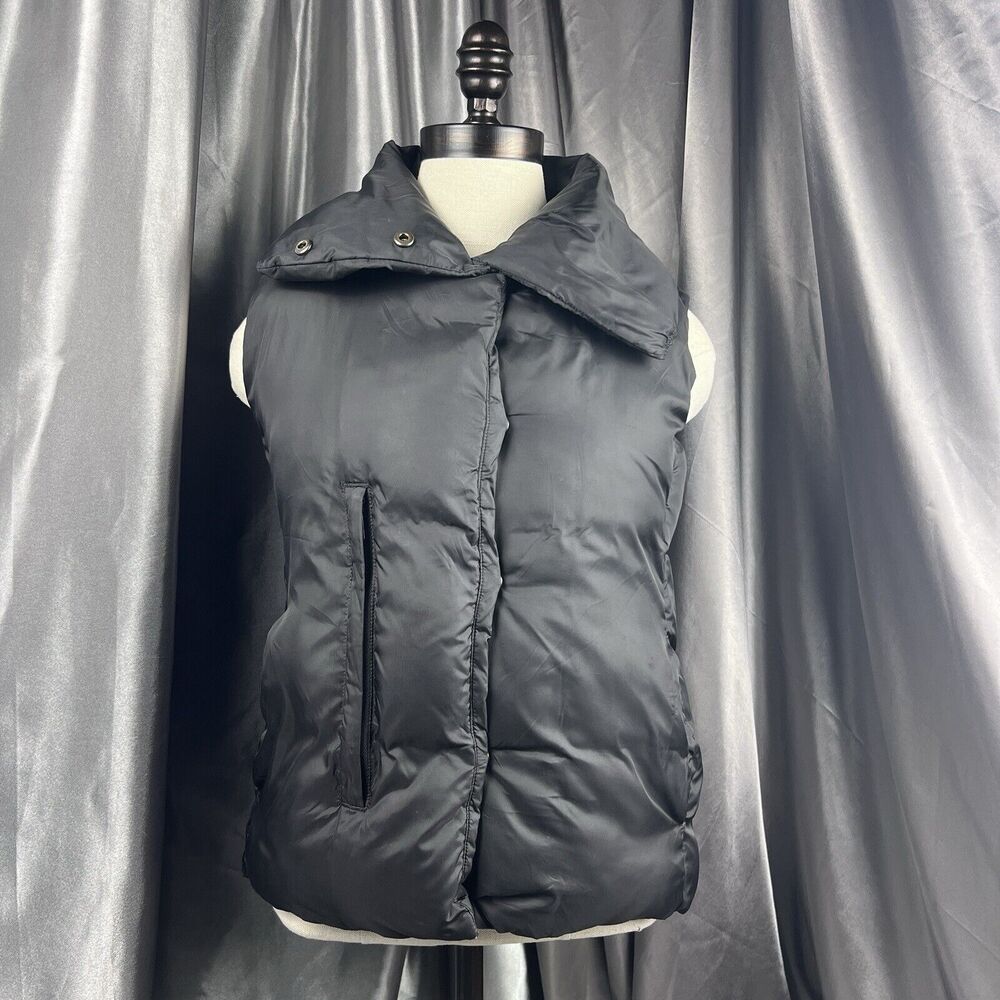 James Perse Yosemite Women's 0 XS Down Puffer Vest Black Sleeveless Jacket $295